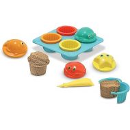 Melissa & Doug Sunny Patch Seaside Sidekicks Sand Cupcake Play Set - Toddler Beach Toys, Outdoor Toys For Sandbox, Sand Toys For Toddlers And Kids Ages 3+