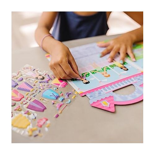  Melissa & Doug Puffy Sticker Set: Princess - 67 Reusable Stickers - FSC Certified