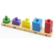 Melissa & Doug Stack and Sort Board Developmental Toy Motor Skills 3+ Gift for Boy or Girl