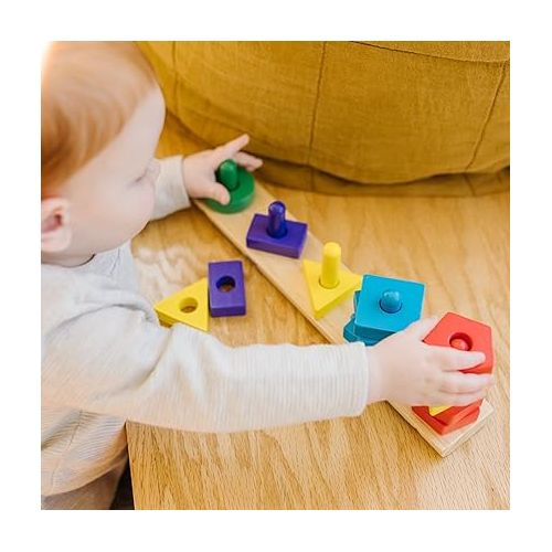  Melissa & Doug Stack and Sort Board Developmental Toy Motor Skills 3+ Gift for Boy or Girl