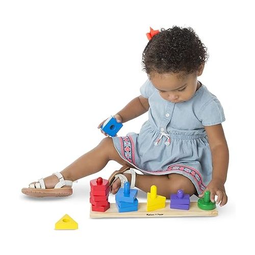  Melissa & Doug Stack and Sort Board Developmental Toy Motor Skills 3+ Gift for Boy or Girl