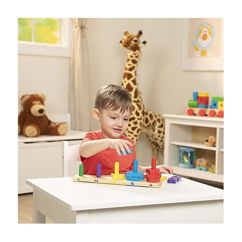  Melissa & Doug Stack and Sort Board Developmental Toy Motor Skills 3+ Gift for Boy or Girl