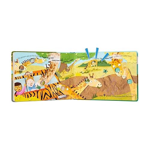  Melissa & Doug Children's Book - Poke-A-Dot: The Wheels on The Bus Wild Safari (Board Book with Buttons to Pop)