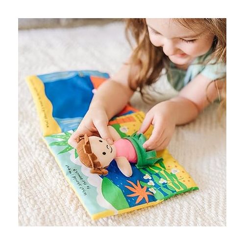  Melissa & Doug Soft Activity Baby Book - What Should I Wear? - Sensory Travel Toys, Dress Up Doll For Babies And Toddlers