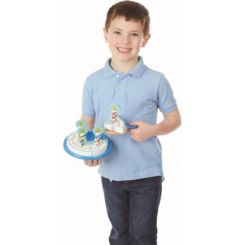  Melissa & Doug Mickey Mouse Wooden Pizza and Birthday Cake Set (32 pcs) - Play Food