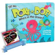 Melissa & Doug Poke-A-Dot Who's in The Ocean: Pop-a-Tronic Board Activity Kit Bundle with 1 Theme Compatible M&D Scratch Fun Mini-Pad (31342)