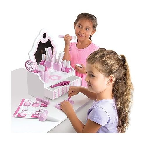  Melissa & Doug Vanity Play Set | Pretend Play | 3+ | Gift for Boy or Girl