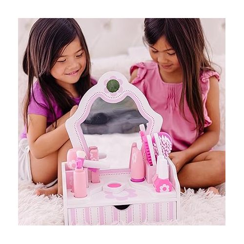  Melissa & Doug Vanity Play Set | Pretend Play | 3+ | Gift for Boy or Girl