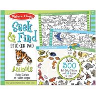 Melissa & Doug Seek and Find Sticker Pad, Animals (400+ Stickers, 14 Scenes to Color) - FSC Certified