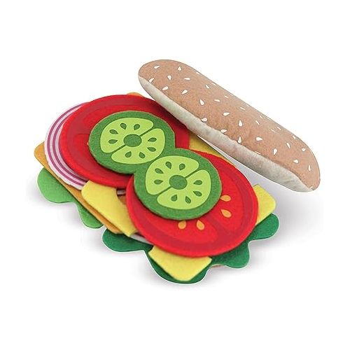  Melissa & Doug Felt Food Sandwich Set | Pretend Play | Play Food | 3+ | Gift for Boy or Girl