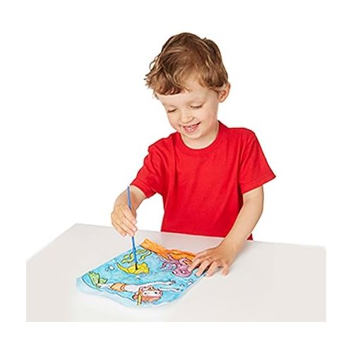  Melissa & Doug My First Paint With Water Activity Books Set - Animals, Vehicles, and Pirates - FSC Certified