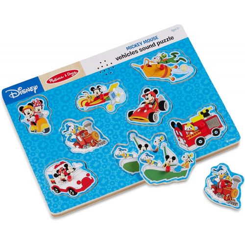 Melissa & Doug Disney Mickey Mouse and Friends Vehicles Sound Puzzle (8 pcs)