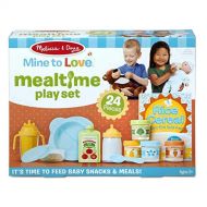 Melissa & Doug Mine to Love Mealtime Play Set for Dolls with Bottle, Pretend Baby Food Jars, Snack Pouch, More (24 pieces)