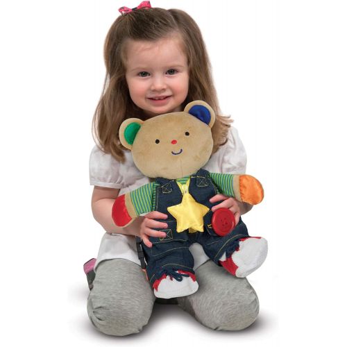  Melissa & Doug Ks Kids - Teddy Wear Stuffed Bear Educational Toy, Great Gift for Girls and Boys  Best for Babies, 18 Month Olds, 24 Month Olds, 1 and 2 Year Olds