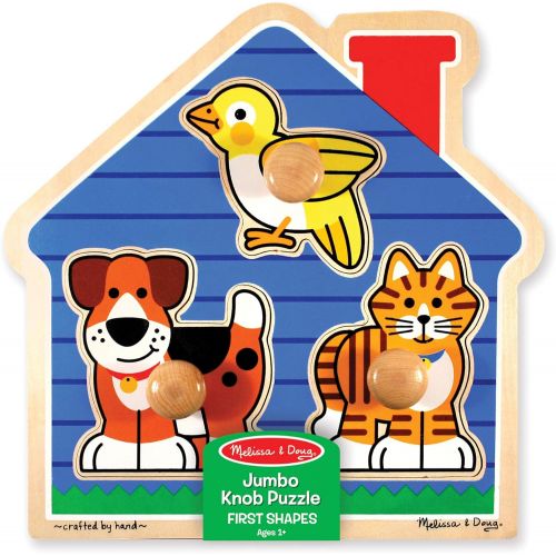  Melissa & Doug House Pets Jumbo Knob Puzzle, multi/none