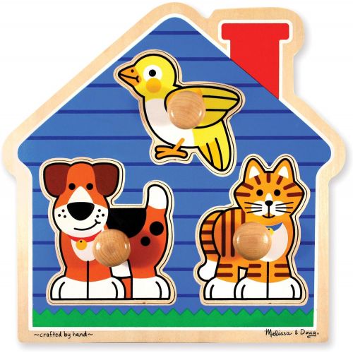  Melissa & Doug House Pets Jumbo Knob Puzzle, multi/none