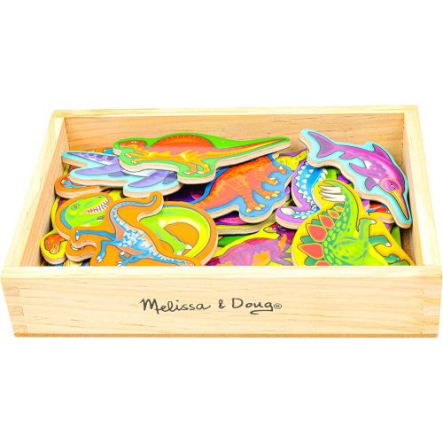  Melissa & Doug Magnetic Wooden Dinosaurs in a Box