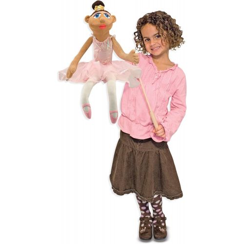  Melissa & Doug Ballerina Puppet - Full-Body with Detachable Wooden Rod for Animated Gestures