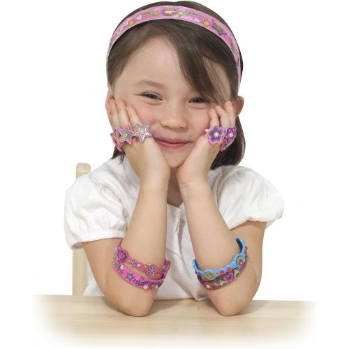  Melissa & Doug Girls DYO Accessories Bundle - Bracelets, Headbands and Bangles