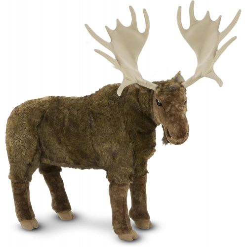  Melissa & Doug Standing Lifelike Plush Giant Moose Stuffed Animal (38 x 41.5 x 13 in)