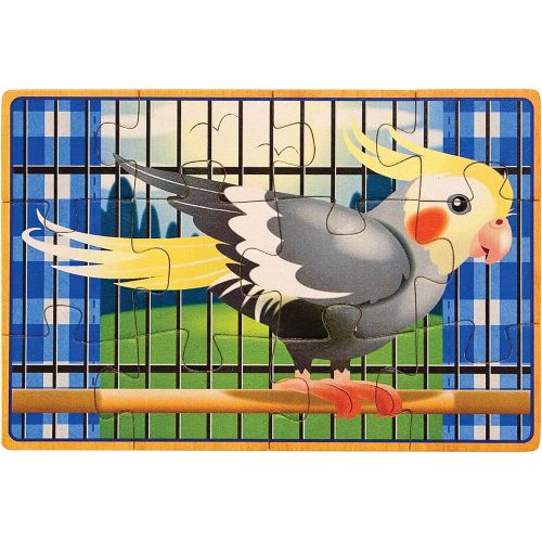  Melissa & Doug Wooden Jigsaw Puzzles in a Box - Pets