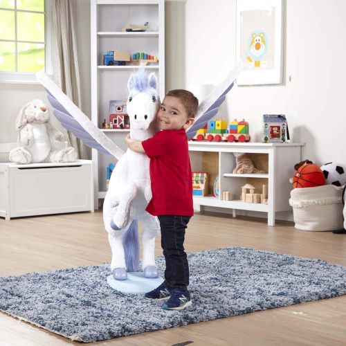  Melissa & Doug Lifelike Plush Giant Winged Pegasus Flying Horse Stuffed Animal Plush Toy (Great Gift for Girls and Boys - Best for 3, 4, 5 Year Olds and Up), Multicolor