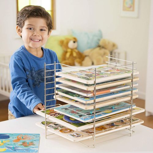  Melissa & Doug Deluxe Wire Puzzle Rack