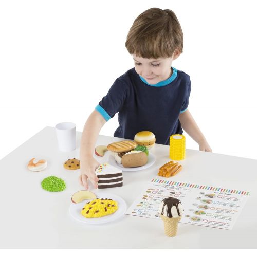  Melissa & Doug Food Fun Combine & Dine Dinners - Blue