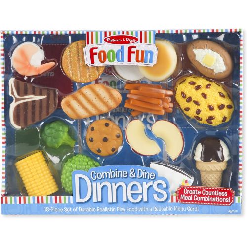  Melissa & Doug Food Fun Combine & Dine Dinners - Blue