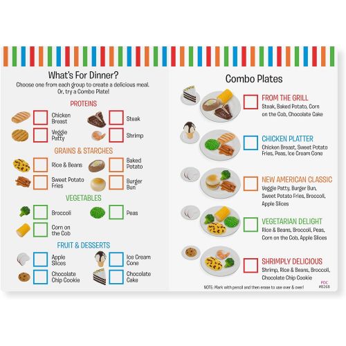  Melissa & Doug Food Fun Combine & Dine Dinners - Blue