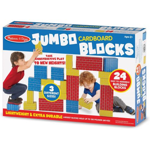  Melissa & Doug Jumbo Cardboard Blocks - 24 Pieces