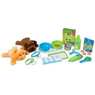 Melissa & Doug Feeding & Grooming Pet Care Play Set with 2 Plush Animals (24 pieces)