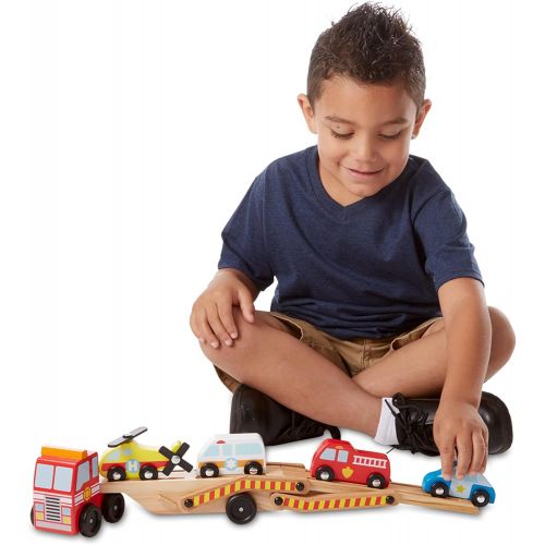  Melissa & Doug Emergency Vehicle Carrier