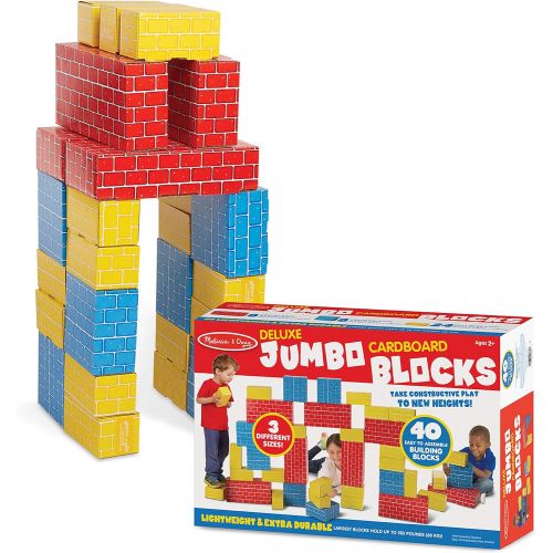  Melissa & Doug Jumbo Cardboard Blocks - 40 Pieces