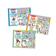 Melissa & Doug Seek & Find Sticker Pad 3-Pack, Around Town, Adventure, Animals (Each Includes 300+ Stickers, 14 Scenes to Color, Great Gift for Girls and Boys - Best for 4, 5, 6 Ye