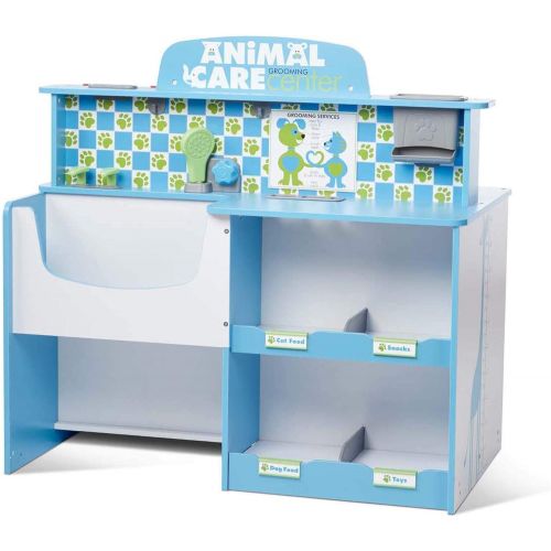 Melissa & Doug Animal Care Veterinarian and Groomer Wooden Activity Center for Plush Stuffed Pets (Not Included)