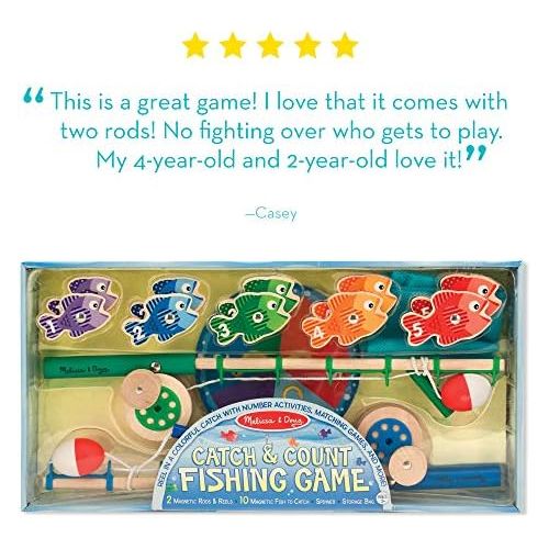  Melissa & Doug Catch & Count Magnetic Fishing Game
