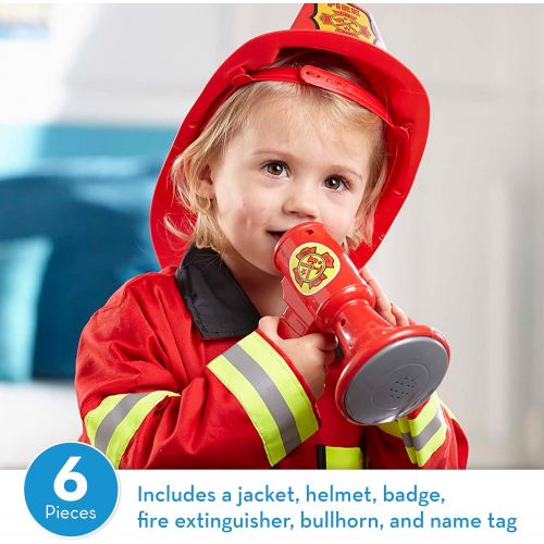  Melissa & Doug Fire Chief Role Play Costume Set (Frustration-Free Packaging)