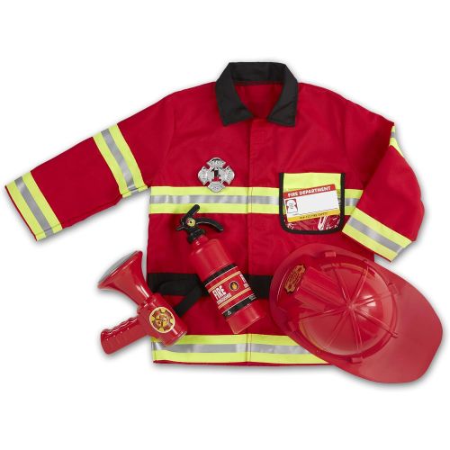  Melissa & Doug Fire Chief Role Play Costume Set (Frustration-Free Packaging)
