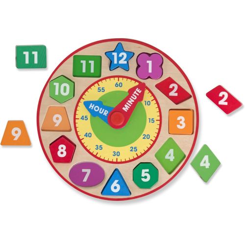  Melissa & Doug Wooden Toys - Shape Sorting Clock