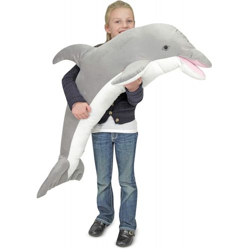  Melissa & Doug Giant Dolphin - Lifelike Stuffed Animal (Nearly 4 feet Long)