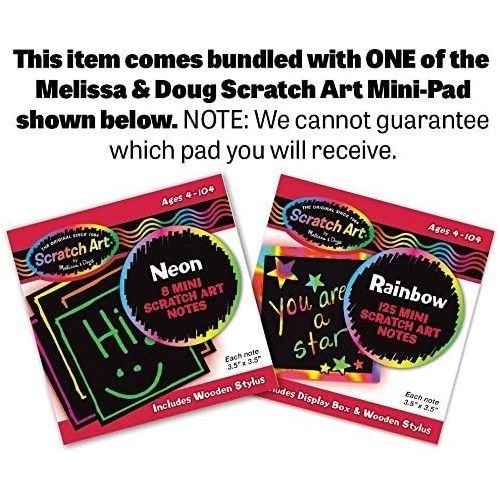  Melissa & Doug Princess: Stained Glass Made Easy Series & 1 Scratch Art Mini-Pad Bundle (09435)