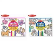 Melissa & Doug Jumbo 50-Page Kids’ Coloring Pad Paper; 11” x 14” Oversized Sheets; Horses, Hearts, Flowers, and More Jumbo 50-Page Kids Coloring Pad