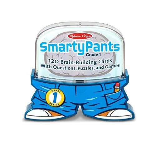  1st Grade Smarty Pants Card Game Set + FREE Melissa & Doug Scratch Art Mini-Pad Bundle [50722]
