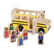 Melissa & Doug Wooden School Bus 8-Piece Play Set + Free Scratch Art Mini-Pad Bundle [93958]
