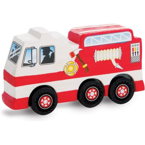  Melissa & Doug Rescue Vehicles Set Decorate-Your-Own Kit & 1 Scratch Art Mini-Pad Bundle (09528)