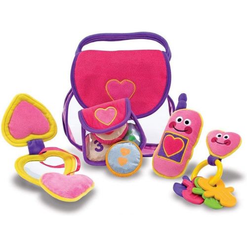  Melissa & Doug Pretty Purse Fill and Spill: First Play Series + 1 Free Pair of Baby Socks Bundle [30496]