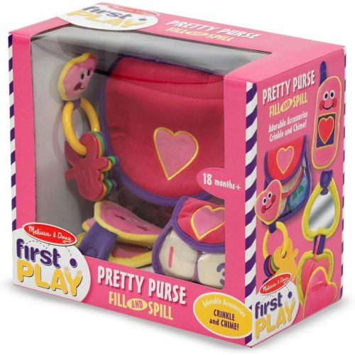  Melissa & Doug Pretty Purse Fill and Spill: First Play Series + 1 Free Pair of Baby Socks Bundle [30496]