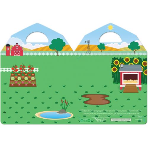  Melissa & Doug Reusable Puffy Stickers-Farm