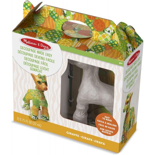  Melissa & Doug Decoupage Made Easy Craft Set - Giraffe